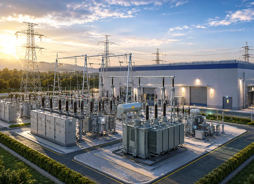 Subestaci&oacute;n de 110 kV de la estaci&oacute;n de energ&iacute;a integrada del centro de datos de Qinhuai Proyecto