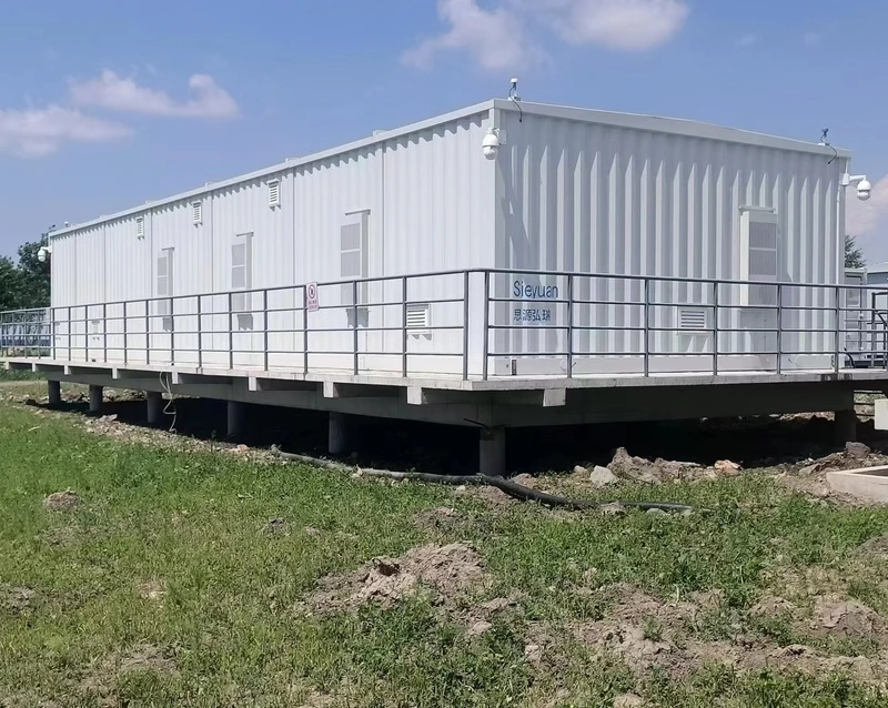 Cabina prefabricada para equipos el&eacute;ctricos de una sola unidad